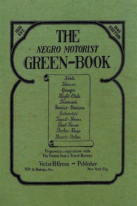 It provided Black travelers with lodging, dining, and other information necessary to stay safe and comfortable during the era of segregation prior to the Civil Rights Act of 1964. . First read the negro motorist green book studysync answers